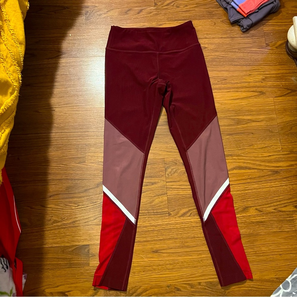 Red MPG legging ~ size xs ~ mesh ~ unique pattern ~ fun style